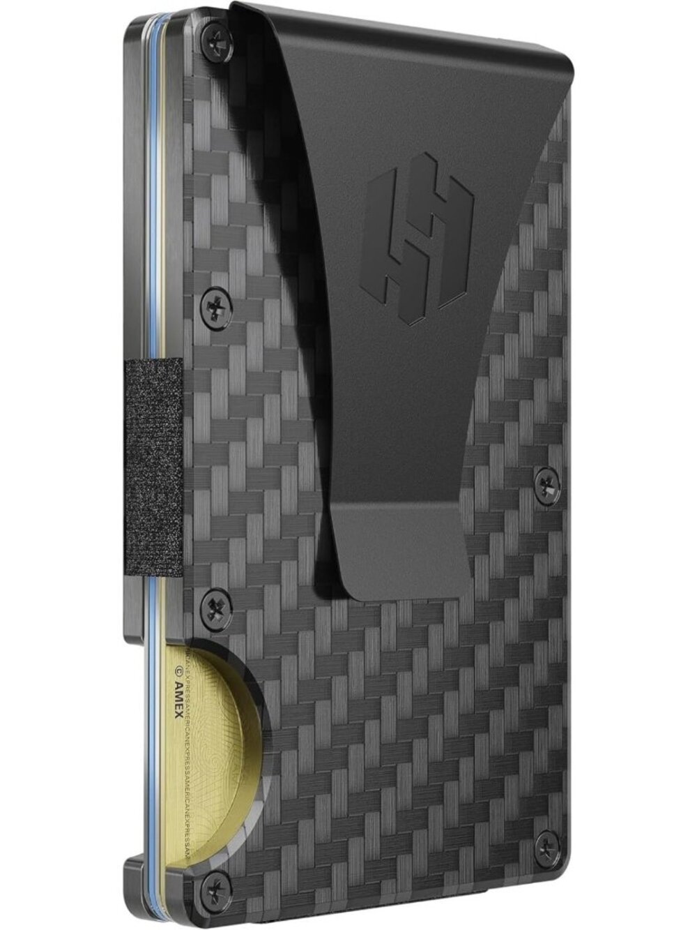 Slim RFID Blocking Metal Wallet for Men - Minimalist Front Pocket Card Holder